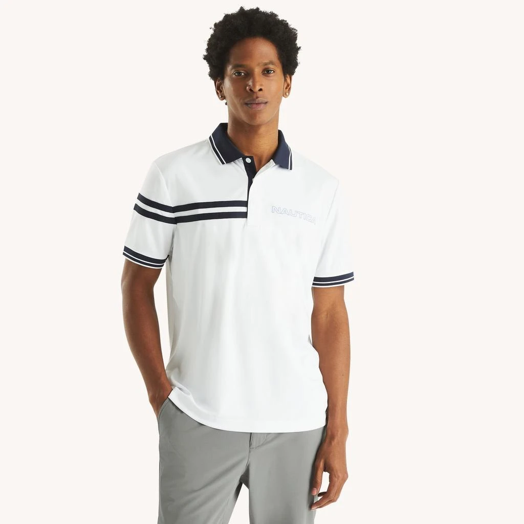 Nautica Mens Navtech Classic Fit Polo 1