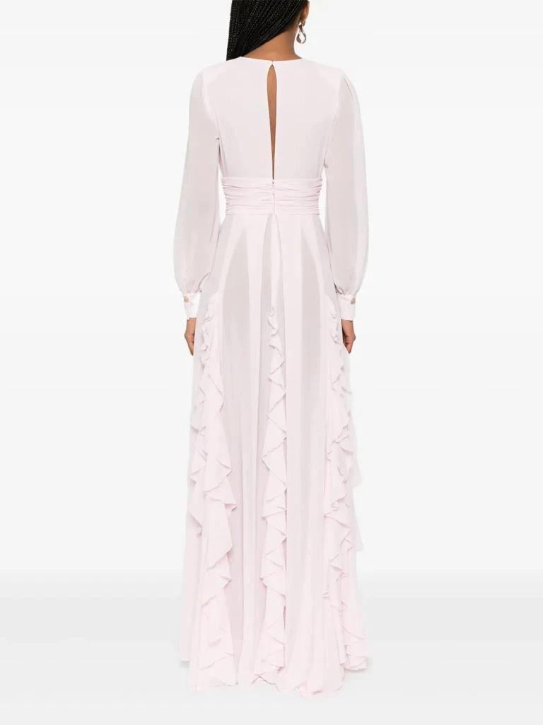 ELISABETTA FRANCHI RED CARPET GEORGETTE DRESS 4