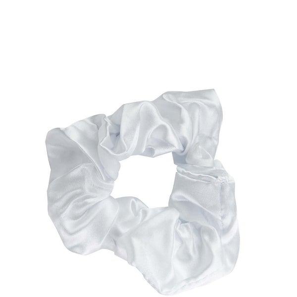 brushworks brushworks Pink and White Satin Scrunchies (Pack of 4)