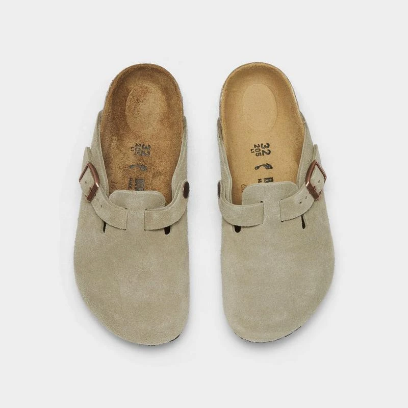Birkenstock Little Kids' Birkenstock Boston Suede Leather Clog Shoes 5