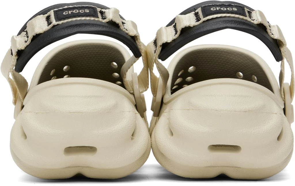 Crocs Beige & Black Echo Clogs 2