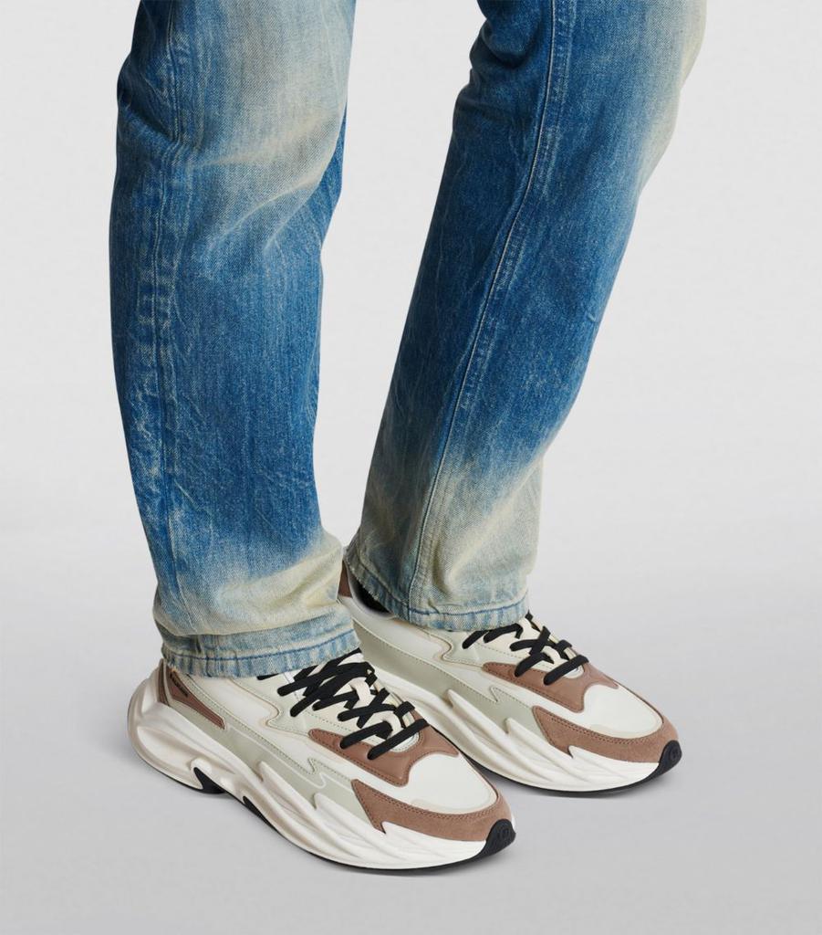 Balmain Leather Run-Row Sneakers - Casual Shoes - BeyondStyle