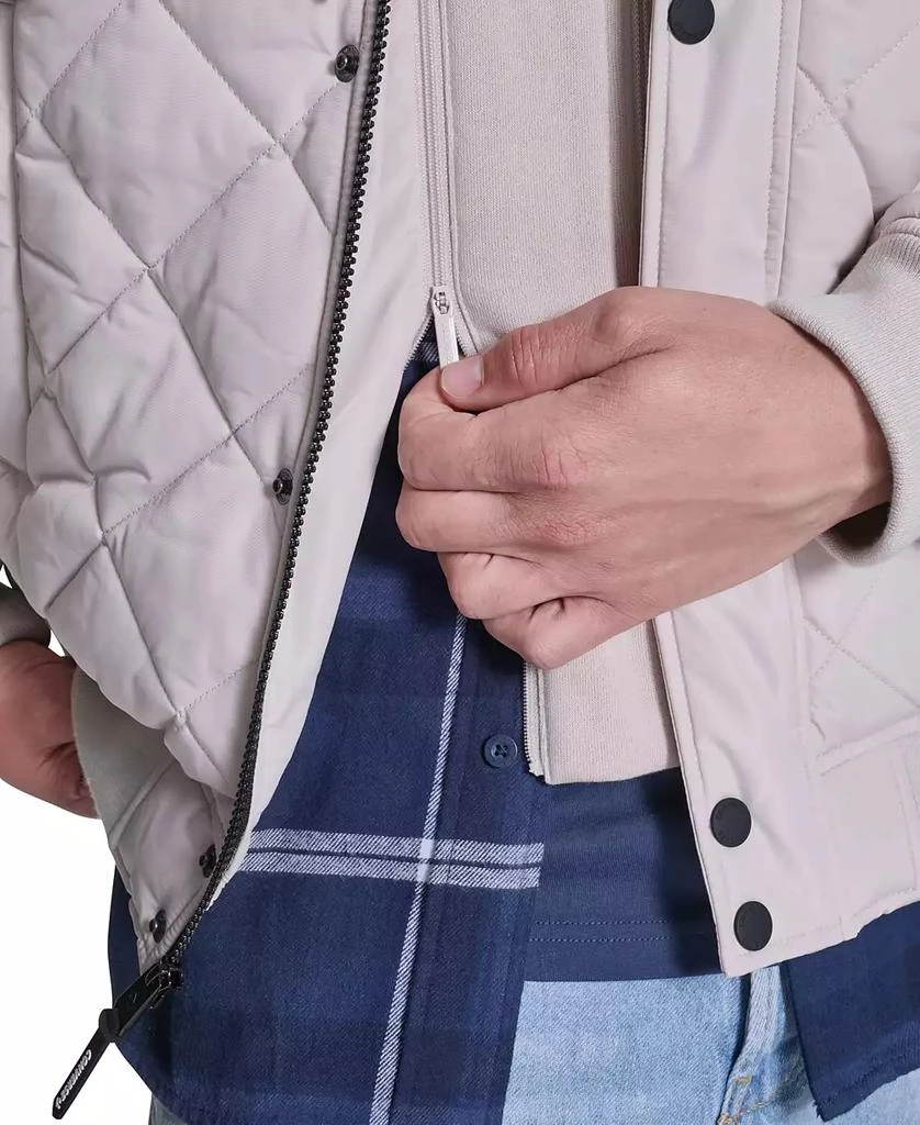 Converse Men's Diamond Quilted Baseball Bomber Jacket 5