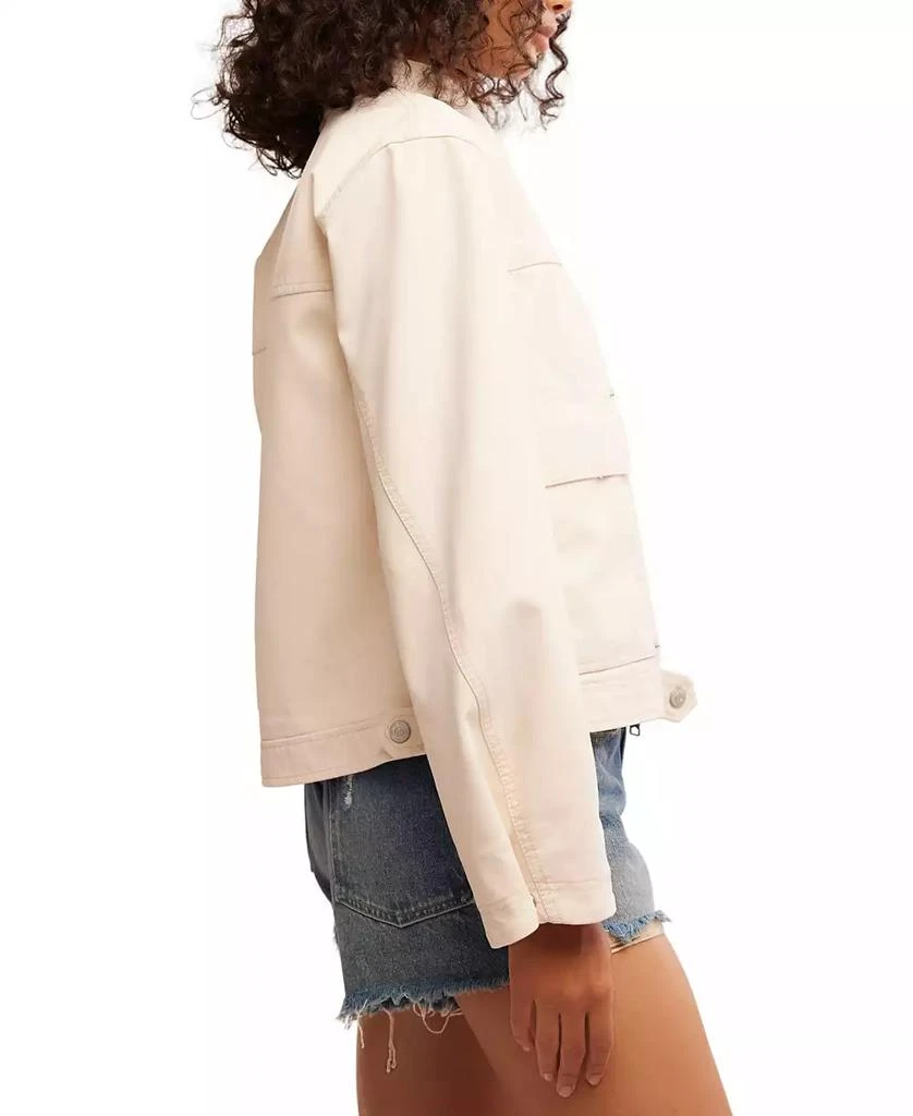 Free People Women's Blair Faux-Suede Wide-Sleeve Jacket 3