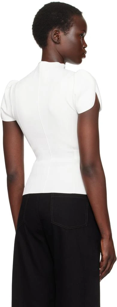 3.1 Phillip Lim Off-White Compact Rib Tulip Top 3