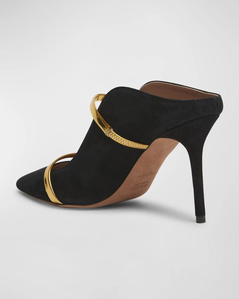 Malone Souliers Maureen Suede Dual-Band Mule Pumps 3