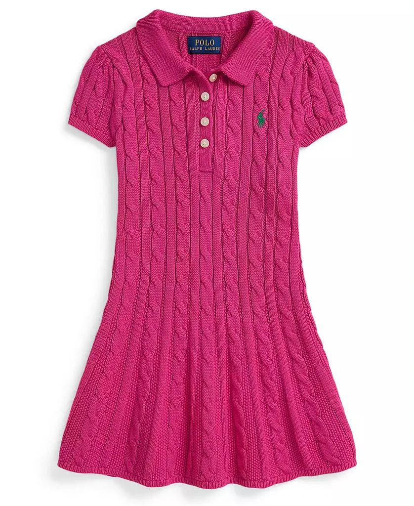 Ralph Lauren Girls
2T-6X Cable Short-Sleeve Sweater Dress