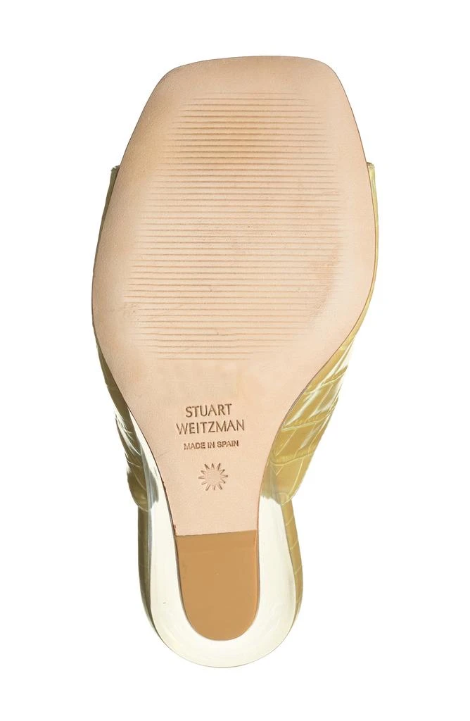 Stuart Weitzman Tia 100 Lucite® Wedge Sandal 5