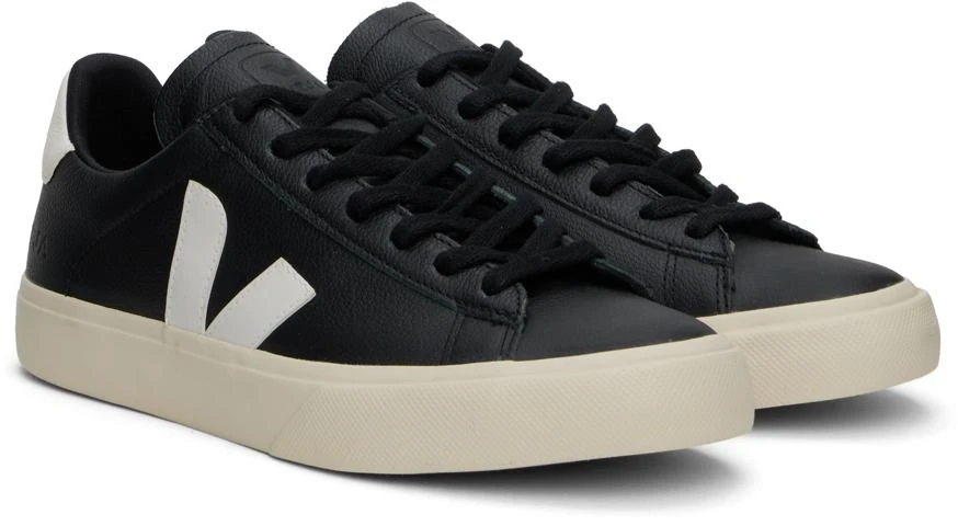 Veja Black Campo Leather Sneakers 4