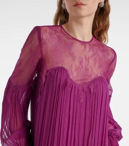 Costarellos Renia silk-blend lace gown 4