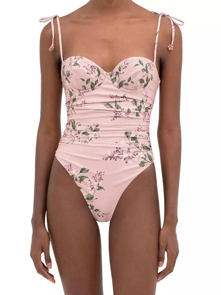 Agua by Agua Bendita Rabano Wisteria One-Piece Swimsuit 3