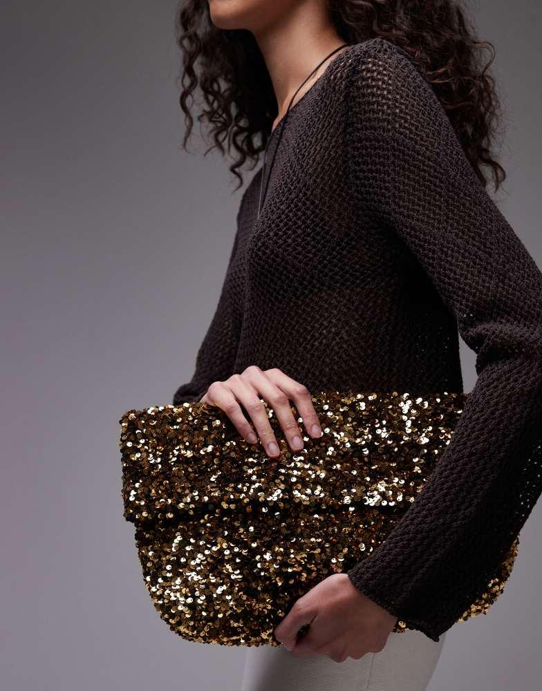 topshop sequin bag