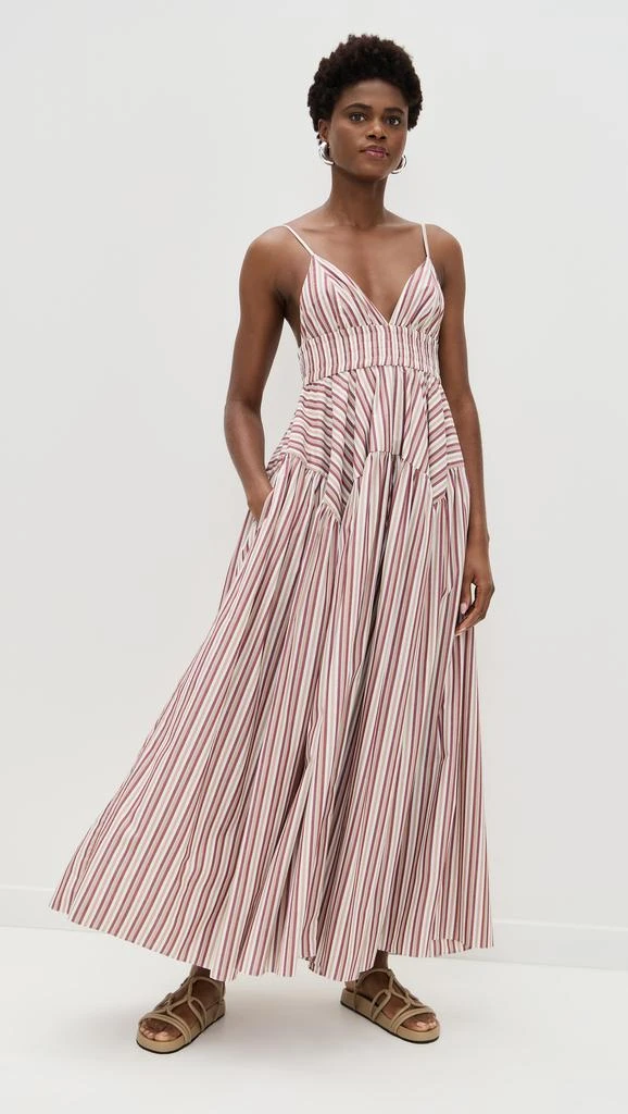 ROSETTA GETTY Gathered Peplum Camisole Dress 4