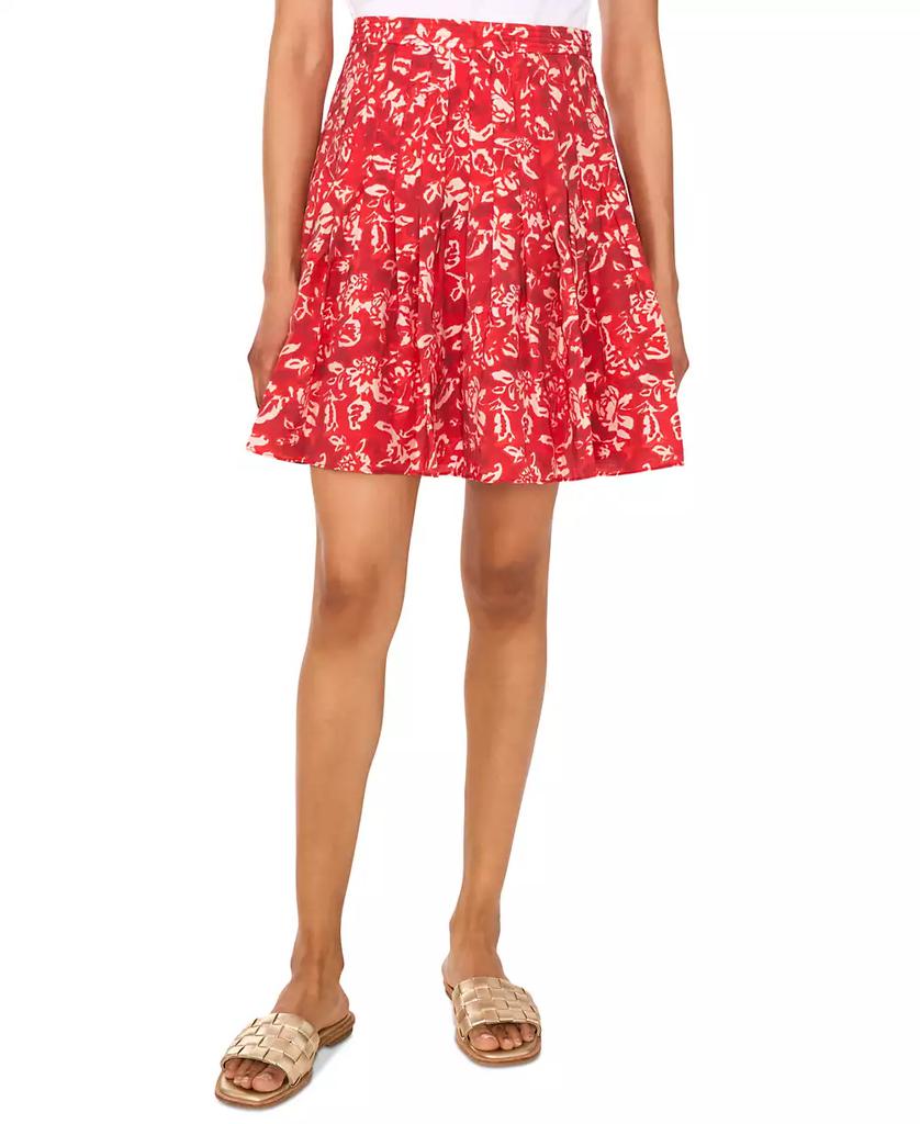 1. State Women's Sewn-Pleat-Yoke Mini Skirt