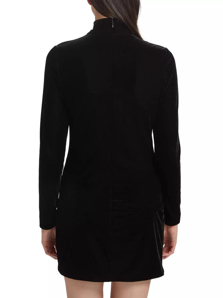 ET OCHS Kourtney Velvet Turtleneck Top 5