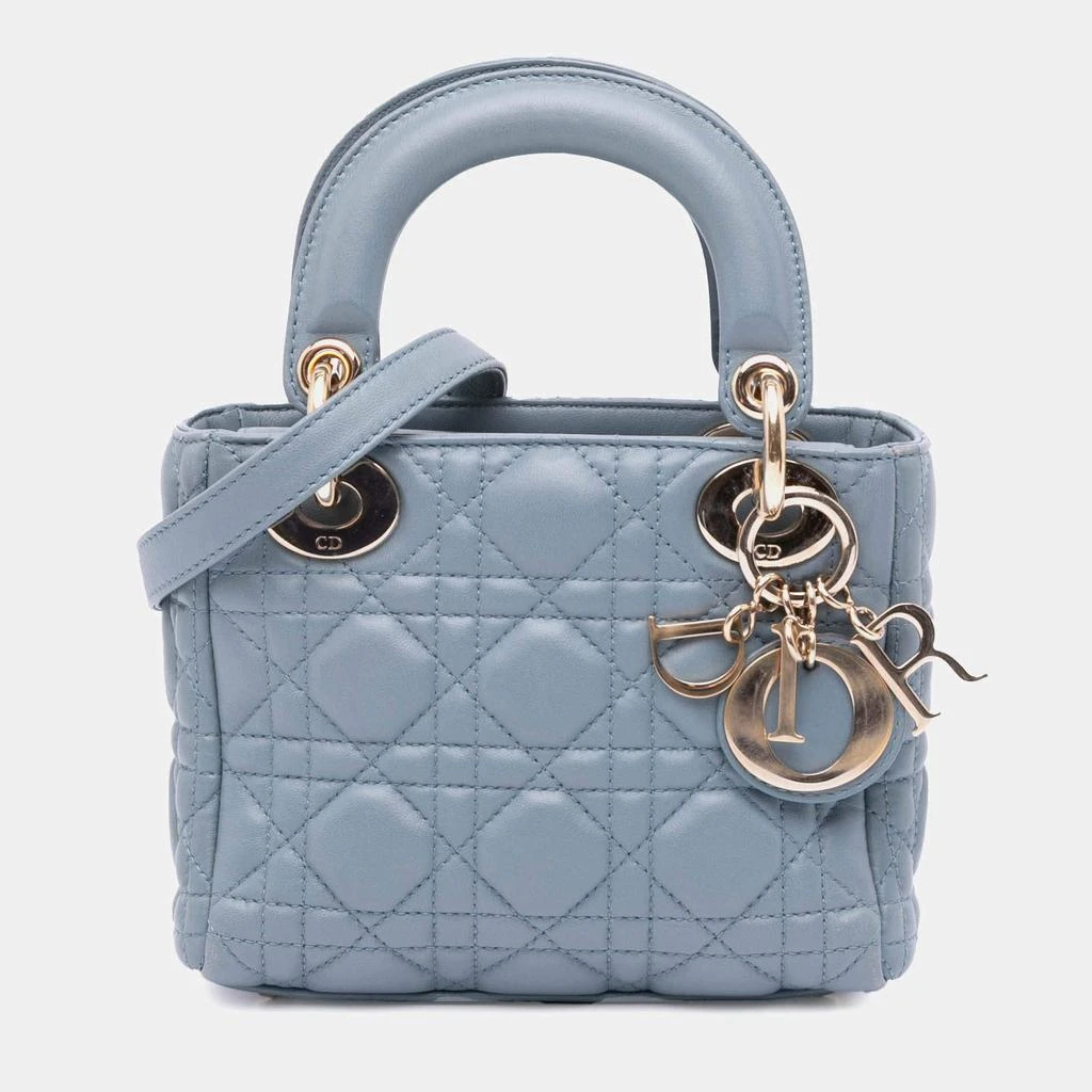 Dior Dior Blue Mini Lambskin Cannage Lady Dior 1