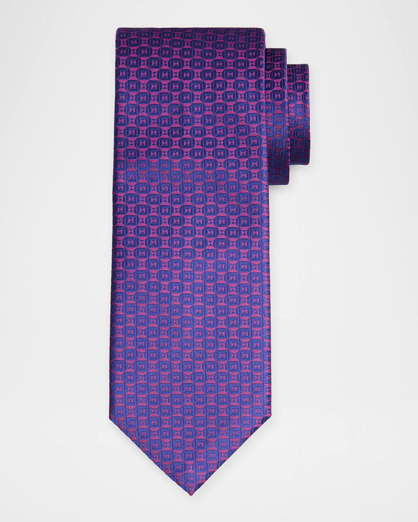 Stefano Ricci Men's Tonal Woven Oval Silk Tie