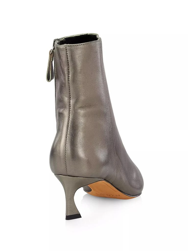 Alexandre Birman Myra 50MM Metallic Leather Ankle Booties 3