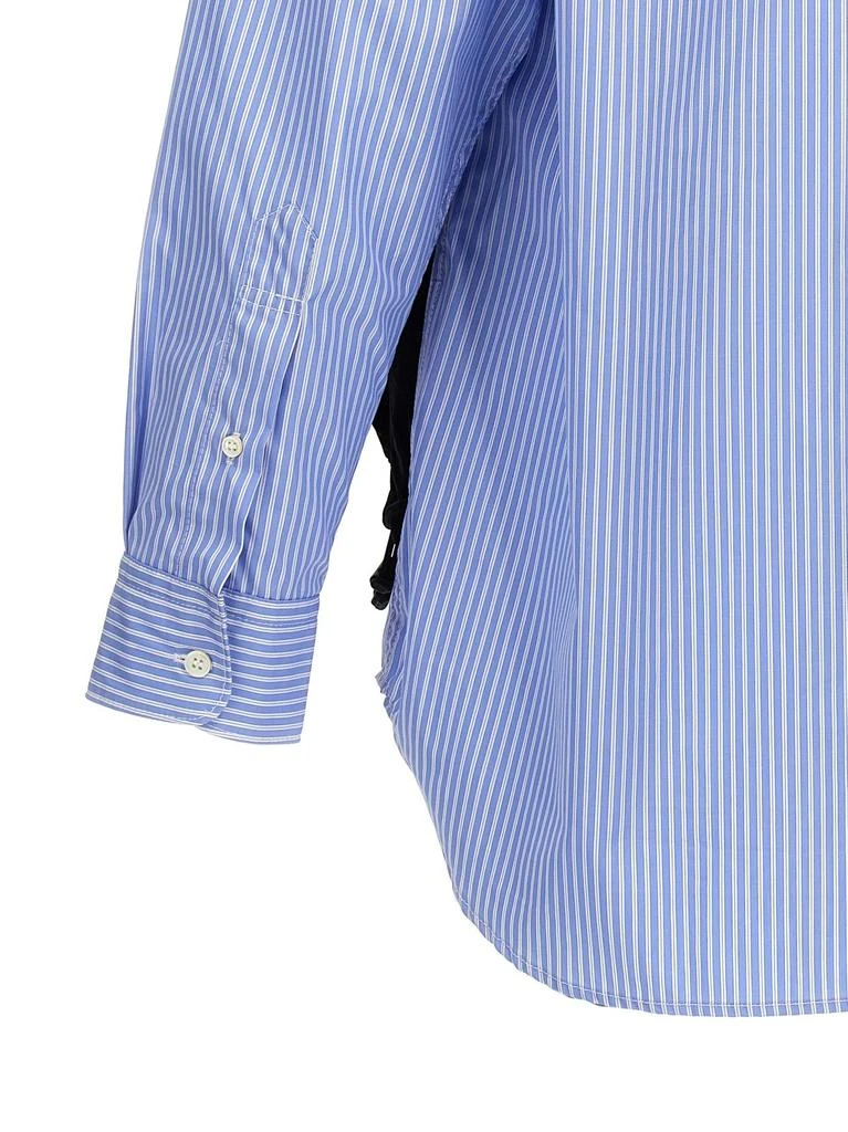 Comme des Garcons Comme des Garçons Homme Stripe Detailed Curved Hem Shirt 4