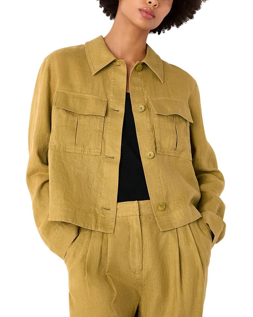 Whistles Abby Linen Casual Jacket 1
