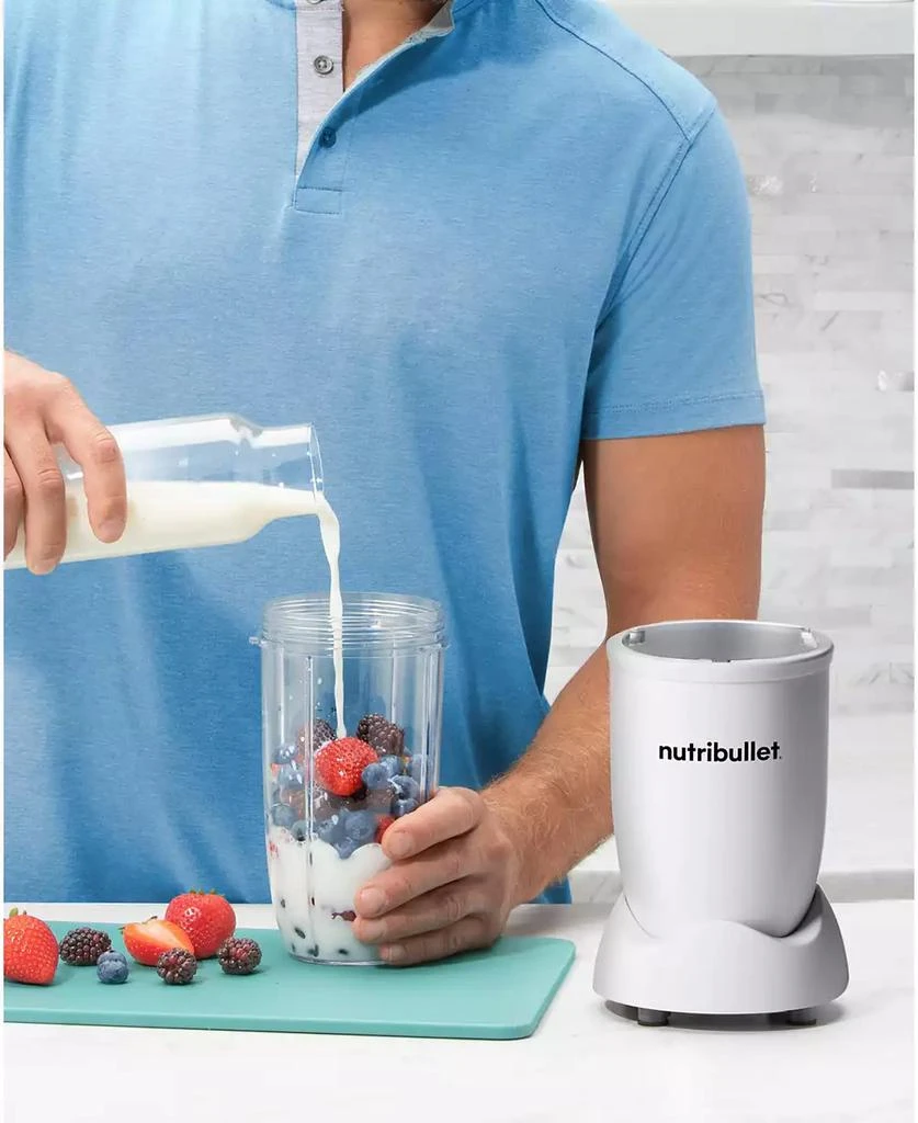 NutriBullet PRO Compact Personal Blender & Accessories - Matte White 7