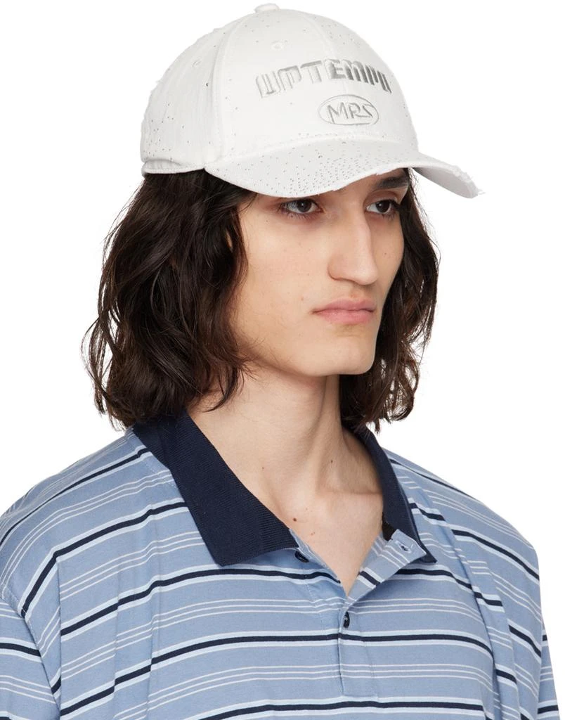 Martine Rose White Rolled Back Cap 2