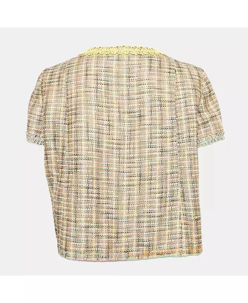 Pre-Owned Moschino Women
s Cheap And Chic Multicolor Tweed Short Sleeve Jacket 3
