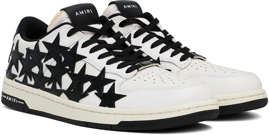 White & Black Stars Low Sneakers – On Sale Now with Up to 74