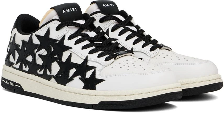 AMIRI White & Black Stars Low Sneakers 4