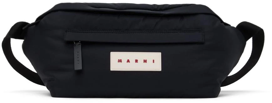 Marni Black Oversized Fanny Pack 1