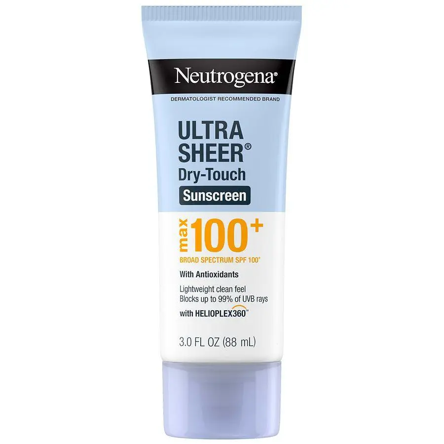 Neutrogena Ultra Sheer Dry-Touch Sunscreen Lotion, Max SPF 100 UVA/UVB Protection