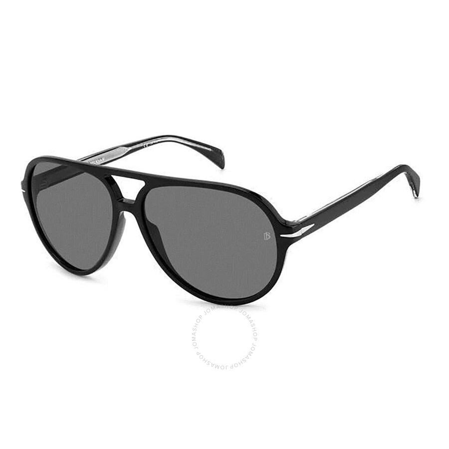 David Beckham Grey Pilot Men's Sunglasses DB 1091/S 0807/M9 60