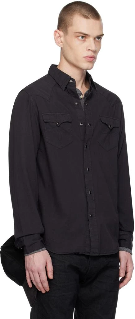 RRL Black Garment-Dyed Shirt 2