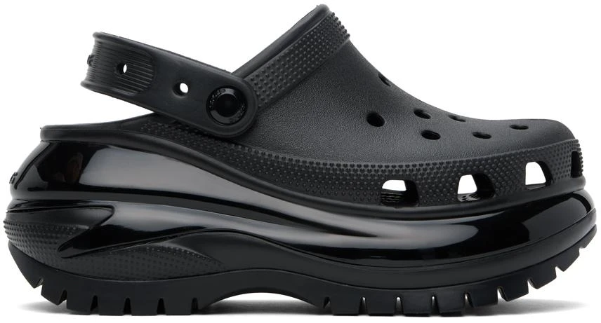 Crocs Black Mega Crush Clogs 1