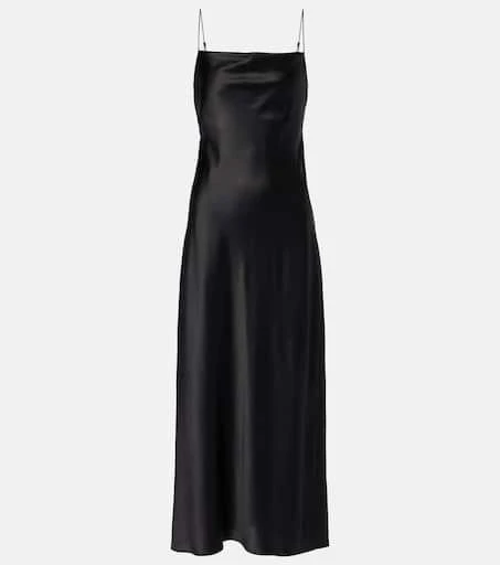 Dorothee Schumacher Sense Of Shine draped silk-blend slip dress 1