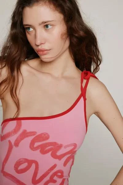 Kimchi Blue Kimchi Blue Dream Lover One-Shoulder Cropped Tank Top 3