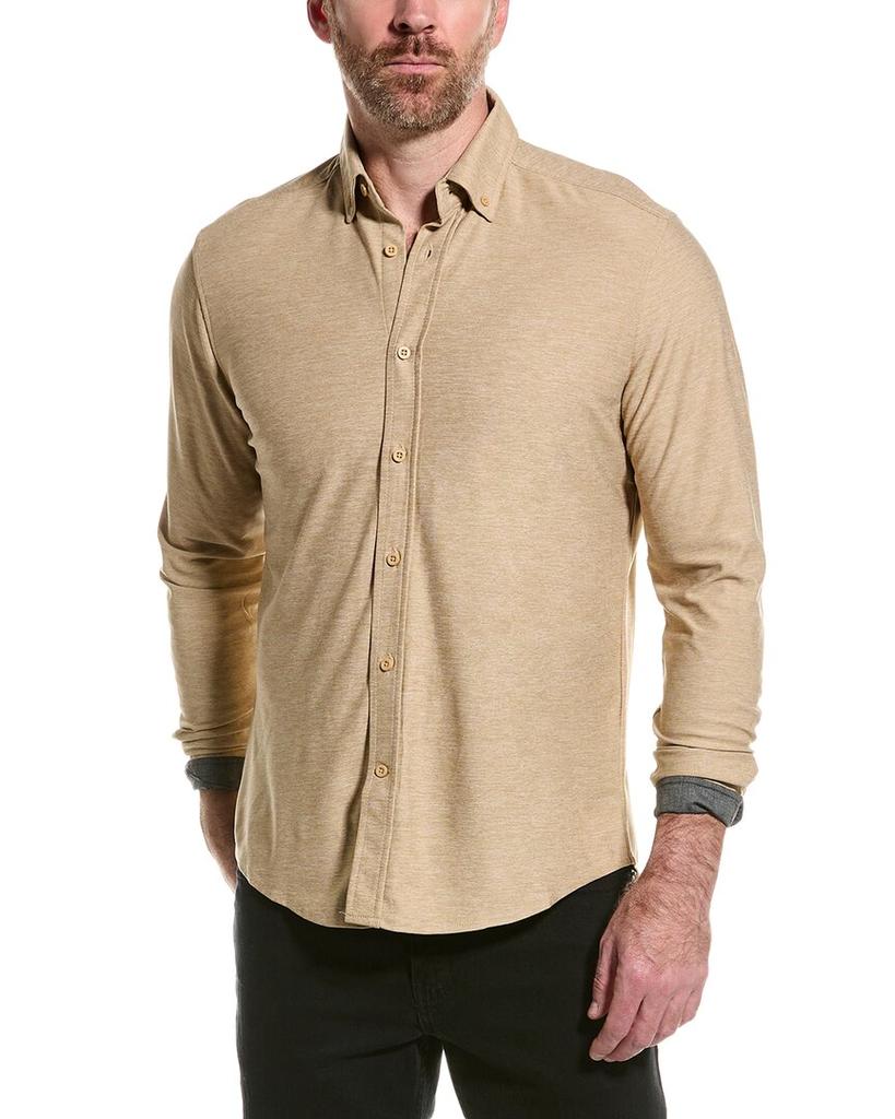 Report Pique Print Sport Shirt