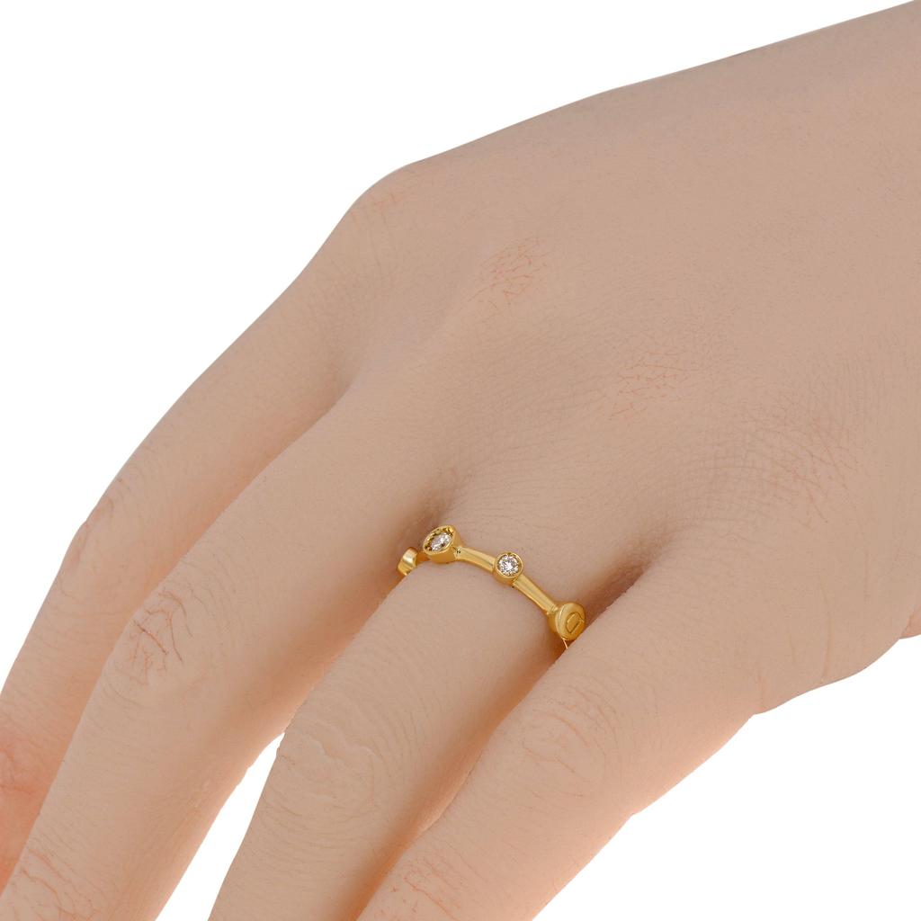 Damiani Damiani 18K Yellow Gold, Topaz and Diamond Ring Sz. 7.5 20040722