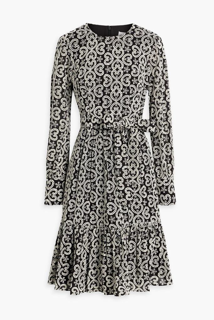 MIKAEL AGHAL Broderie anglaise cotton midi dress