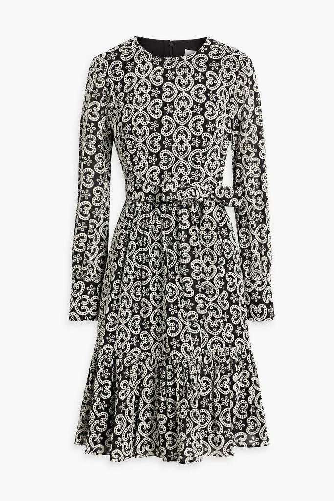 MIKAEL AGHAL Broderie anglaise cotton midi dress 1