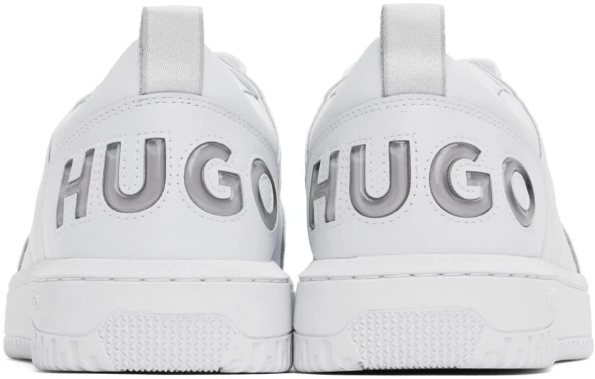 Hugo Boss White Faux-Leather Sneakers 2