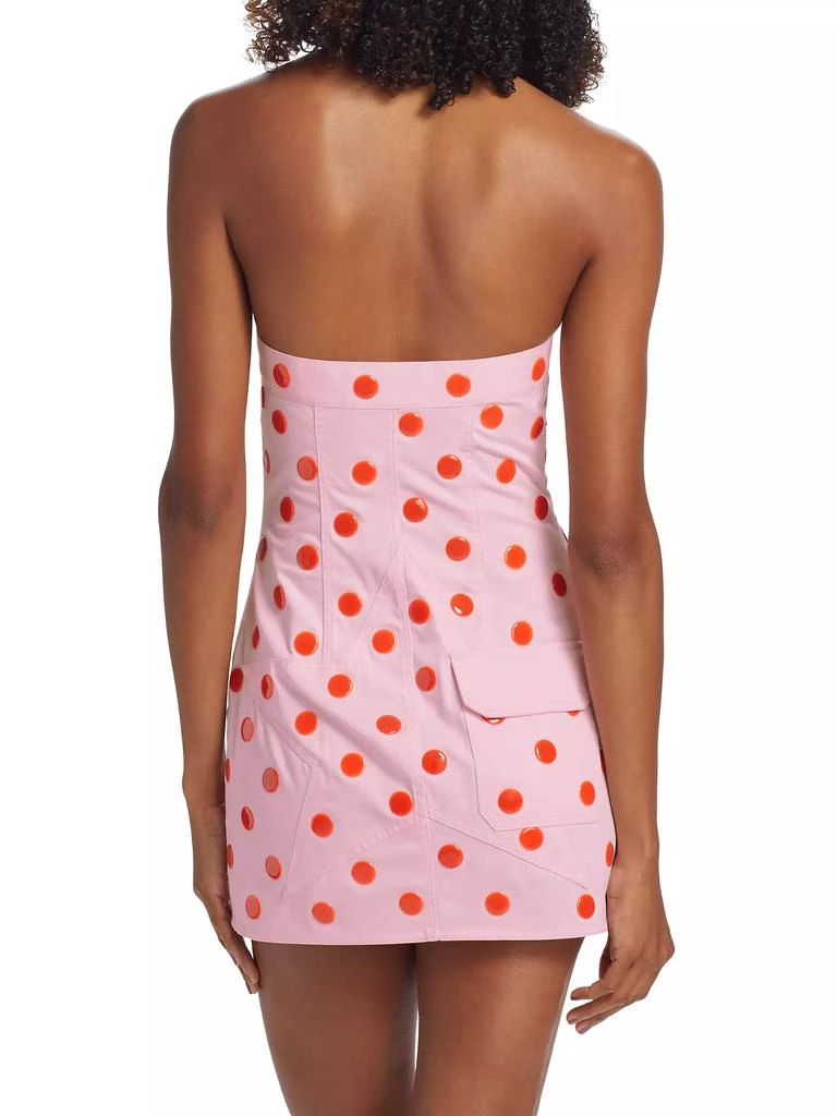 Area Polka Dot Strapless Minidress 5