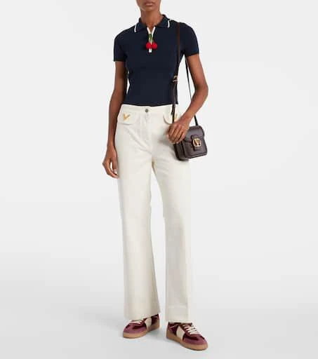 Valentino Upvillage suede and corduroy sneakers 3