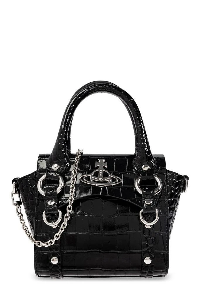 Vivienne Westwood Vivienne Westwood Orb Plaque Chained Tote Bag 1
