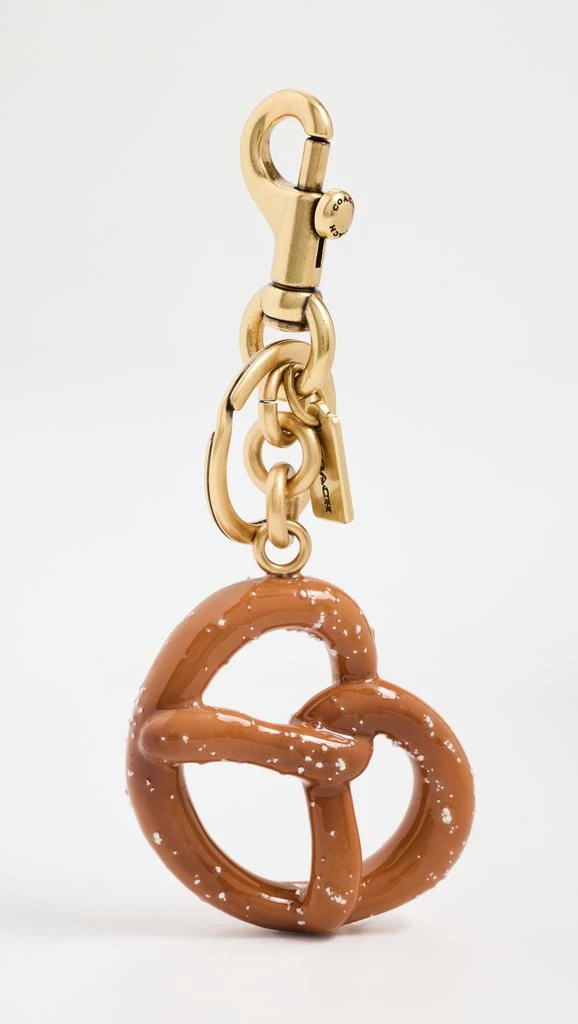 Coach Small Pretzel Bag Charm Keychain 1