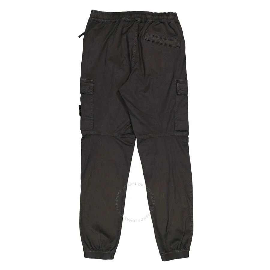 Stone Island Men's Black Tapered-Leg Cargo Trousers 2