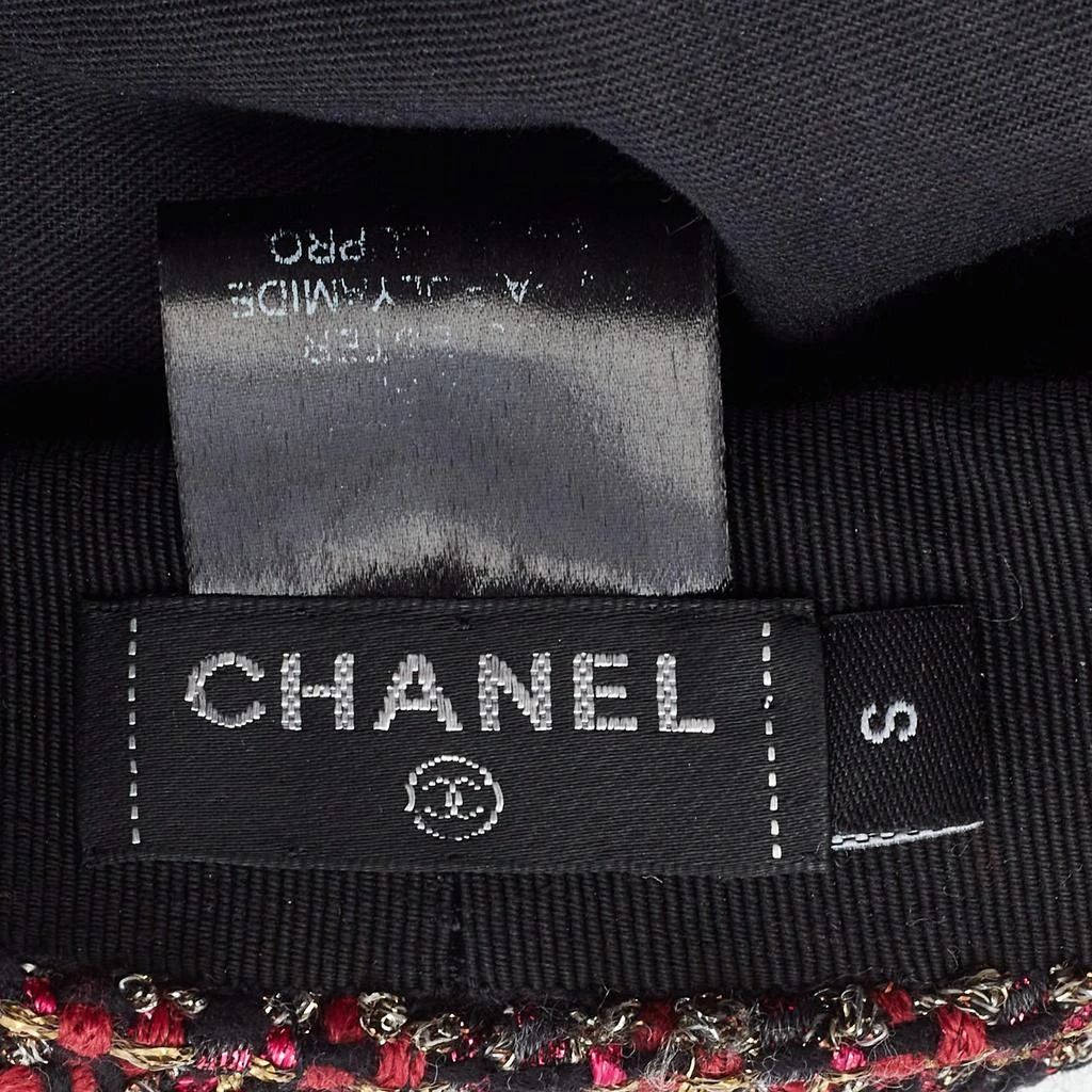 Chanel Chanel Multicolor Tweed Newsboy Cap S 5