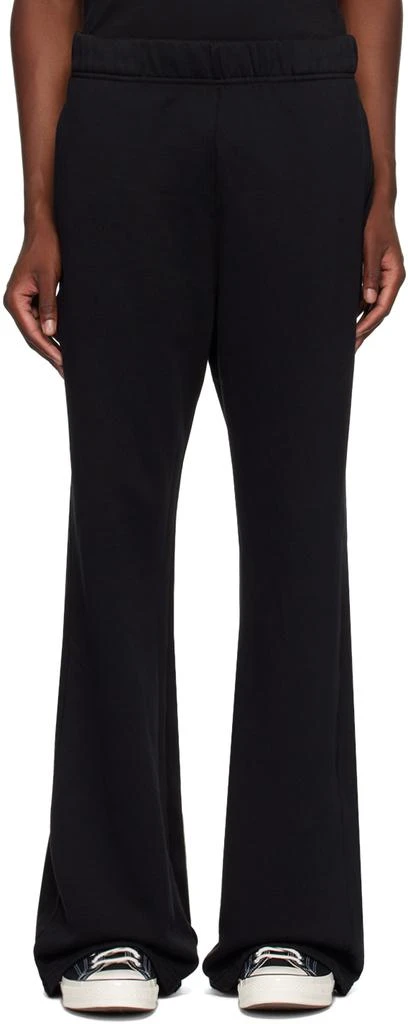 Les Tien Black Heavyweight Bell Bottom Sweatpants 1