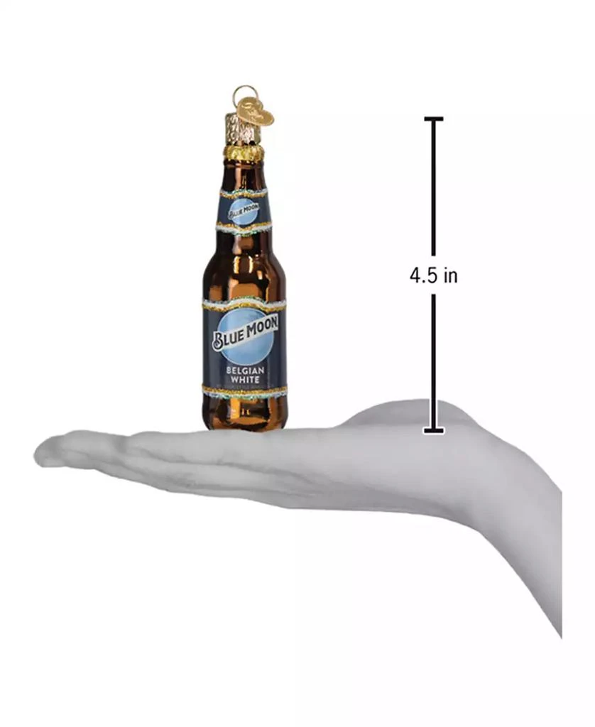Old World Christmas 4.5" Adult Beverages Blue Moon Beer Bottle Ornament 4