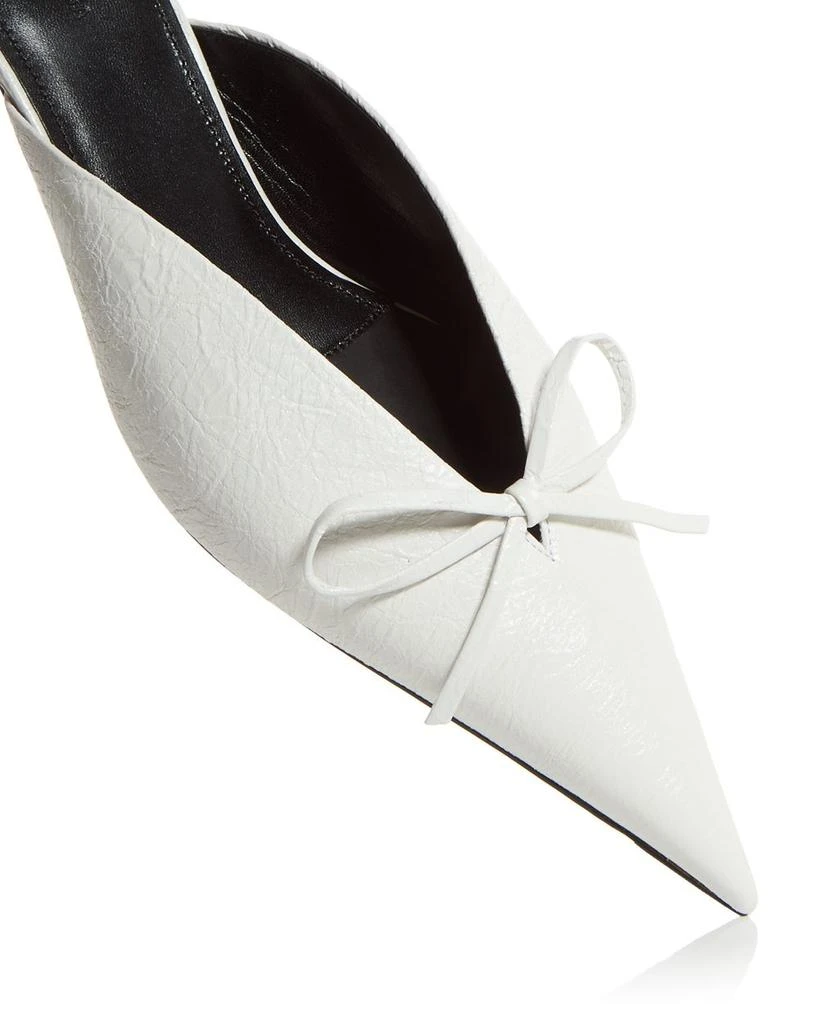 Balenciaga Women's Knife Bow Kitten Heel Mules 5